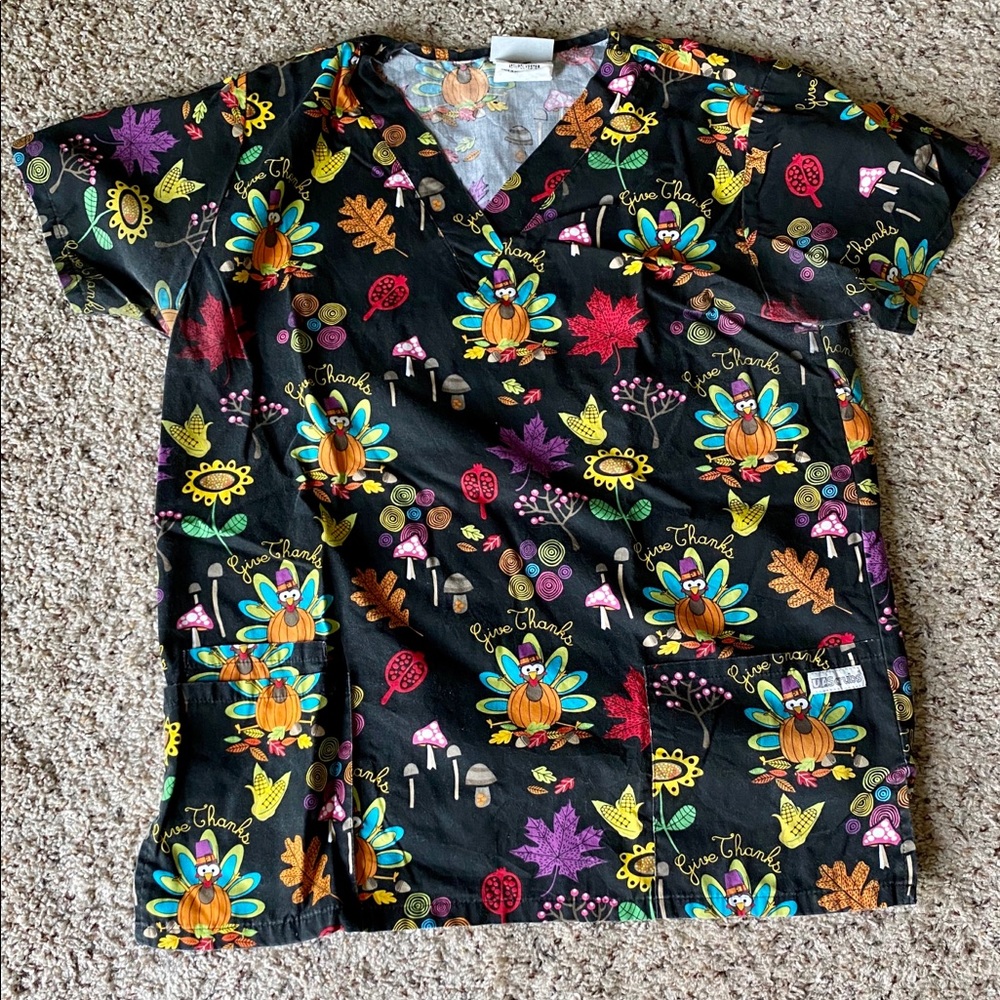 UA Thanksgiving Scrub Top